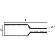 HellermannTyton - Schrumpfschlauch Warmschrumpfschlauch HA47-105/30-1000-BK − 3 Stück