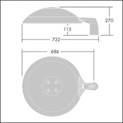 Thorn - Straßen - und Platzleuchte LED - Mastleuchte THOR L 48L #96643932 4000K