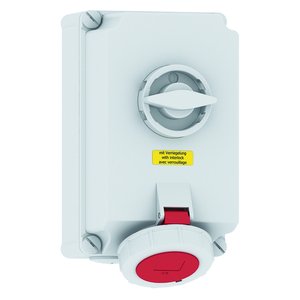 Bals Elektrotech - CEE-Steckdose abschaltbar, abgesichert (IEC 60309) Wandsteckdose 160087