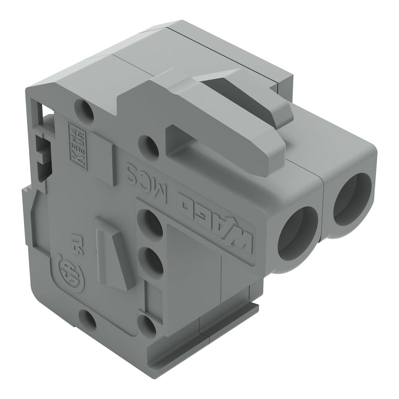 WAGO - Kabelsteckverbinder für Leiterplattensteckverbinder 1-Leiter Federleiste 232-102/026-000 CAGECLAMP 2,5mm²,gr − 100 Stück