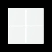 Busch-Jaeger - Bussystem-Tastwippe Abdeckung, 4-fach LFW/A.4.63.11-884 für Keypad