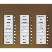 TCS Tür Control - Türstation für Türkommunikation Audio Außenstation PUK 30 PUK30/3-EB Tasten 3-spaltig UP