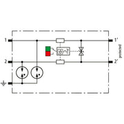 DEHN - Kombi-Ableiter für Informations-/MSR-Technik Kompakter Kombi-Ableiter BCO CL2 BD 12 für 1 Doppelader