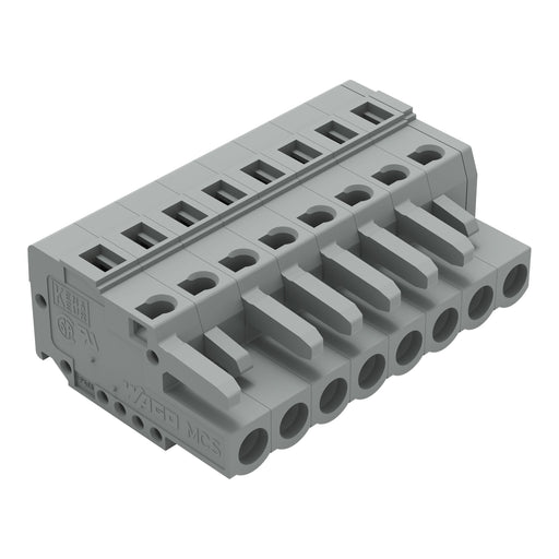 WAGO - Kabelsteckverbinder für Leiterplattensteckverbinder Federleiste 231-108/026-000 8pol., 5mm ger. − 50 Stück