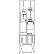 Elsta Mosdorfer - Zähler-Komplettschrank Zähleranschlusssäule ZS343T.S1.12 A340 S1 2Z TSG 3.HZ