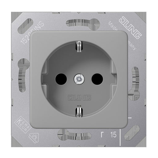 Jung - Steckdose SCHUKO-Steckdose 16A 250V CD 5120 BF GR 50x50mm Klappdeckel