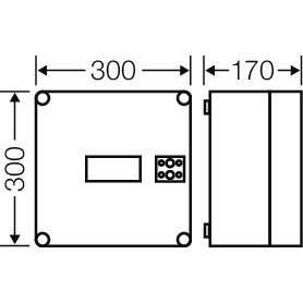 Hensel - Installationskleinverteiler Automatengehäuse Mi 1281 − 1 Stück
