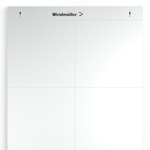 Weidmüller - Kennzeichnungsmaterial Gerätemarkierer LM MT300 105X105 SI − 10 Stück