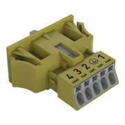 WAGO - Geräteanschluss für steckbare Gebäudeinstallation Snap-In-Stecker 890-775/073-000 5-polig,Kod. B,hgn − 50 Stück