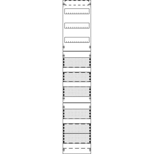 Striebel&John - Verteilerfeld für Installationsverteiler Verteilerfeld FV19A3R3 mit APZ3, zRfZ4 9RE