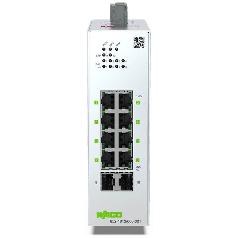 WAGO - Netzwerk Switch Lean-Managed-Switch 852-1813/000-001 8-port 1000BASE-T 2S