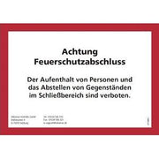 Hekatron Vertriebs - Warn-/Hinweisschild Hinweisschild 3710691 f.Feuer-/Rauchs.tür
