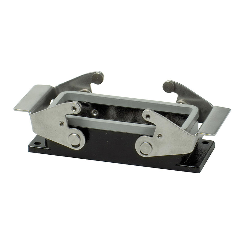 Walther Werke - Gehäuse für Rechtecksteckverbinder Anbaugehäuse BHT24 744124 27mm QVB schwarz − 10 Stück