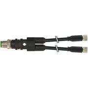Murrelektronik - Passiver Sensor-/Aktor-Verteiler (mit Leitung) Y-Verteiler M12 7000-40821-6300100 auf M8 Bu. ger