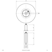 EVN Lichttechnik - Wegeleuchte Kugel-Leuchte D30cm GK3018 E27 40W granitoptik