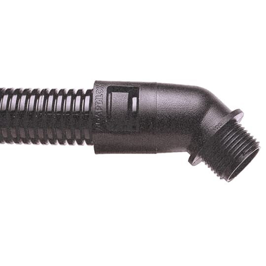 ABB Stotz S&J T&B - Kunststoff-Wellschlauch-Verschraubung Verschraubung 45Gr-Bogen AL13/PG9/45/BL Nm13 PG9 Polyamid − 10 Stück