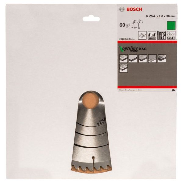 Bosch - Kreissägeblatt PRO Wood Kreissägeblatt, 2608640444 254 x 2,8 x 30 mm
