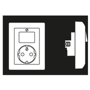 Jung - Schalter-/Steckdosenkombination SCHUKO-Steckdose aws AS 5576 U WW 16A 250V m.Schalter