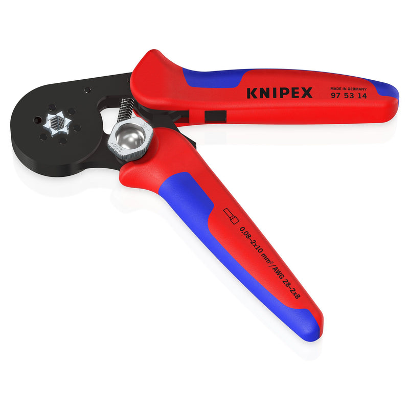 Knipex - Presswerkzeug Kabelschuhe/Verbinder, Aderendhülsen, Schirmanschluss Crimpzange 97 53 14 SB f.Aderendh. 180mm