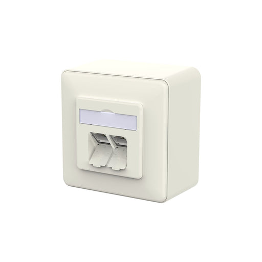 Metz Connect - Kommunikationsanschlussdose Kupfer RJ45 Anschlussdose IDC 130D380002-I reinweiß
