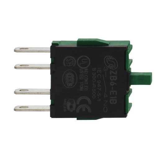 Schneider Electric - Hilfsschalterblock Hilfsschalter ZB6E1B 1S f.Fastonstecker − 10 Stück