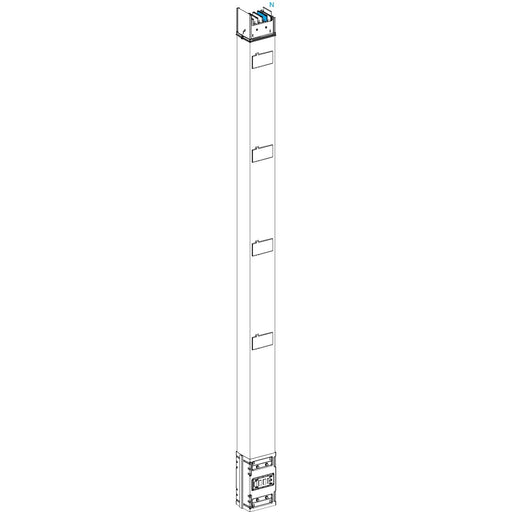 Schneider Electric - Schienenverteilereinheit für Steigleitung Verteilerstreckenstück KSA500EV4254 2,5m, 500A