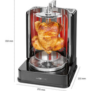 CLATRONIC - Grillgerät Döner-Vertikalmultigrill CTC DVG 3686 sw − 2 Stück