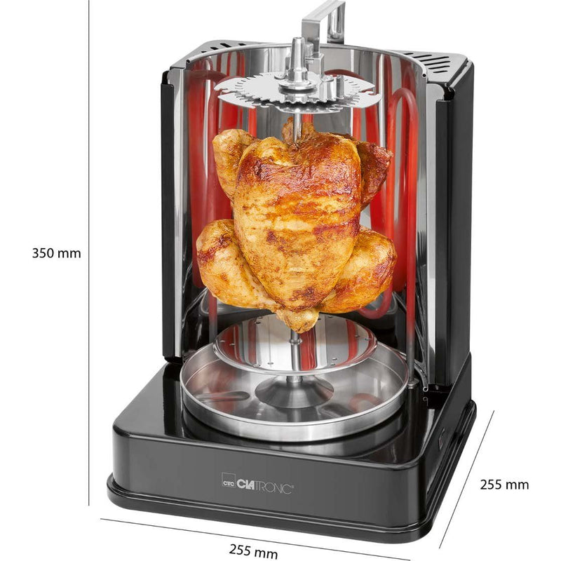 CLATRONIC - Grillgerät Döner-Vertikalmultigrill CTC DVG 3686 sw − 2 Stück