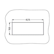 WAGO - Zubehör/Ersatzteile für steckbare Gebäudeinstallation Snap-In-Rahmen 770-319 4-pol.,1,0 3,0mm,sw − 100 Stück