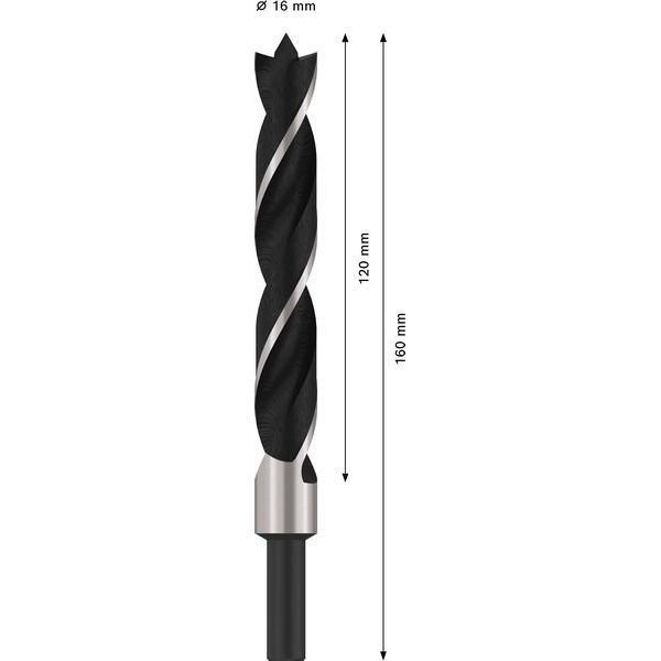Bosch - Bohrer PRO Wood Holzspiralbohrer, 2608596313 16 x 120 x 160 mm