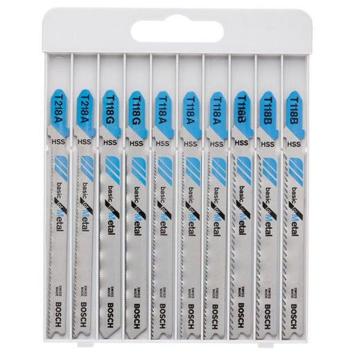 Bosch - Sägeblatt Sortiment 10-tlg. Stichsägeblatt-Set 2607010631 Basic for Metal