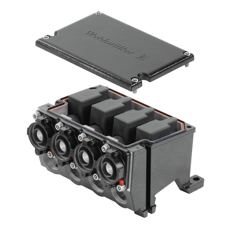 Weidmüller - Modularer Steckverbinder (Industriesteckverbinder) Hochleistungssteckverbinde HDC HP550 KIT 4F r(Industriesteckverb − 1 Stück