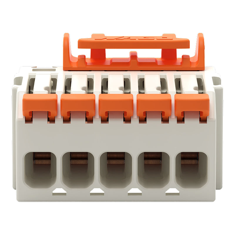 WAGO - Kabelsteckverbinder für Leiterplattensteckverbinder 1-Leiter-Federleiste,Hebel 2734-1105/328-000 PushinCAGECLAMP,lgr − 50 Stück