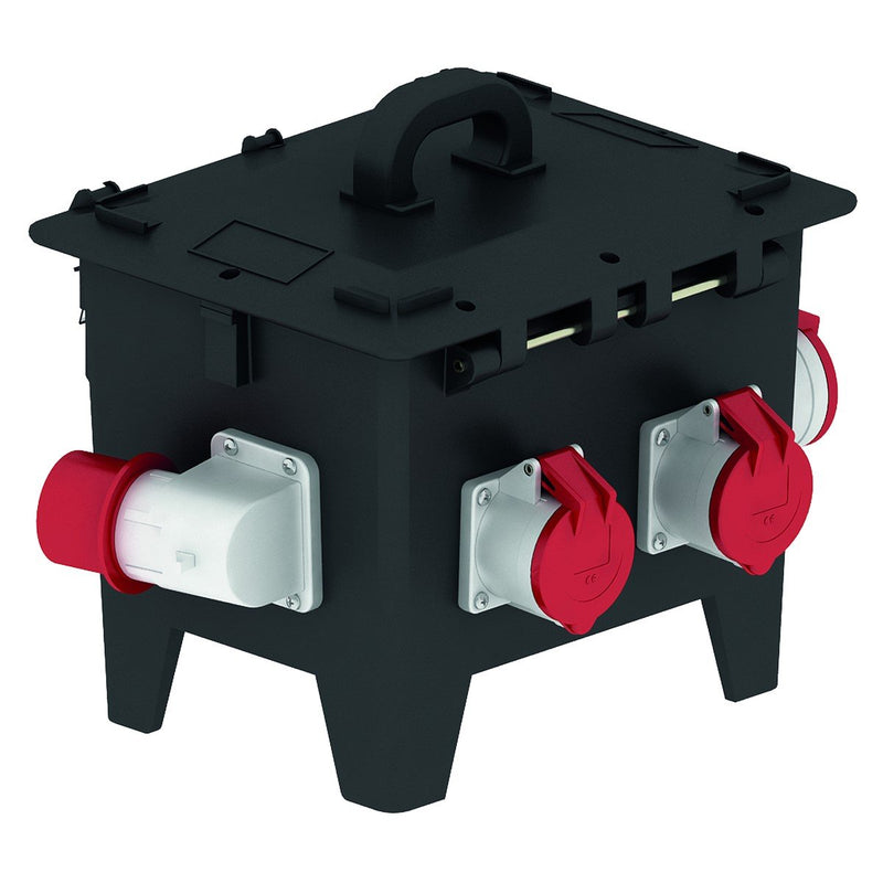 Bals Elektrotech - CEE-Steckdosen-Kombination (IEC 60309) Tragbarer Verteiler 521828 Vollgummi IP44