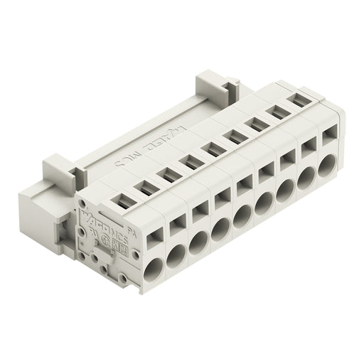 WAGO - Kabelsteckverbinder für Leiterplattensteckverbinder 1-Leiter-Stiftleiste 721-609 CAGECLAMP,2,5mm²,lgr − 50 Stück