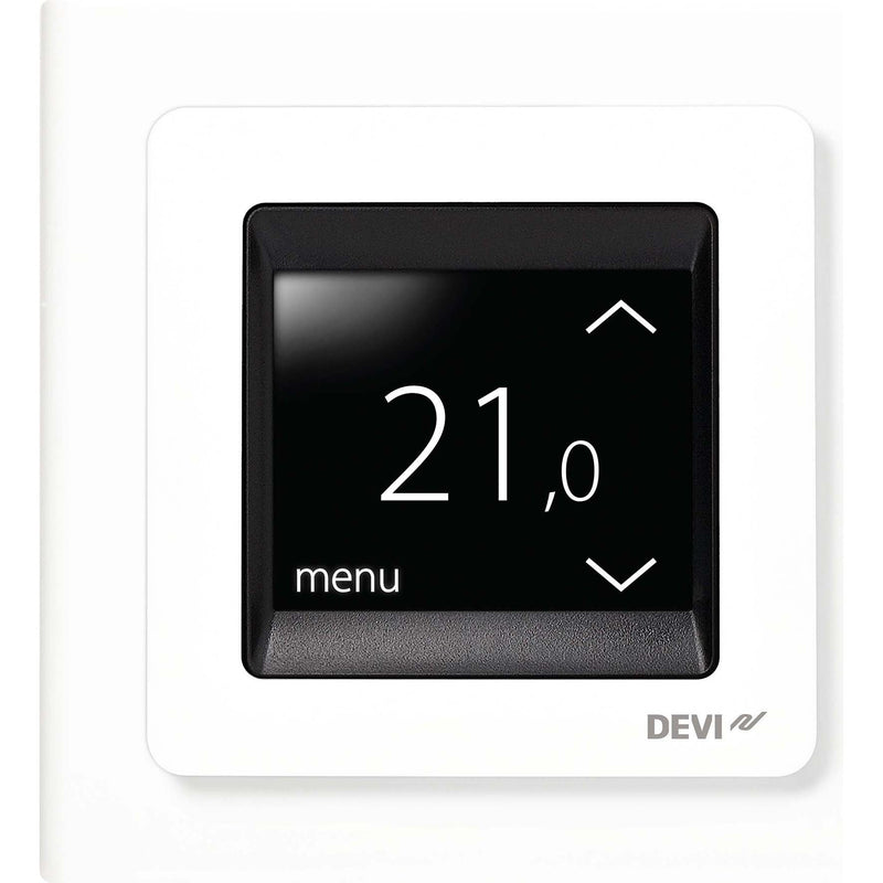 Danfoss - Raumthermostat/Uhrenthermostat UP-Uhrenthermostat devireg Touch m.Rahm 16A 230V
