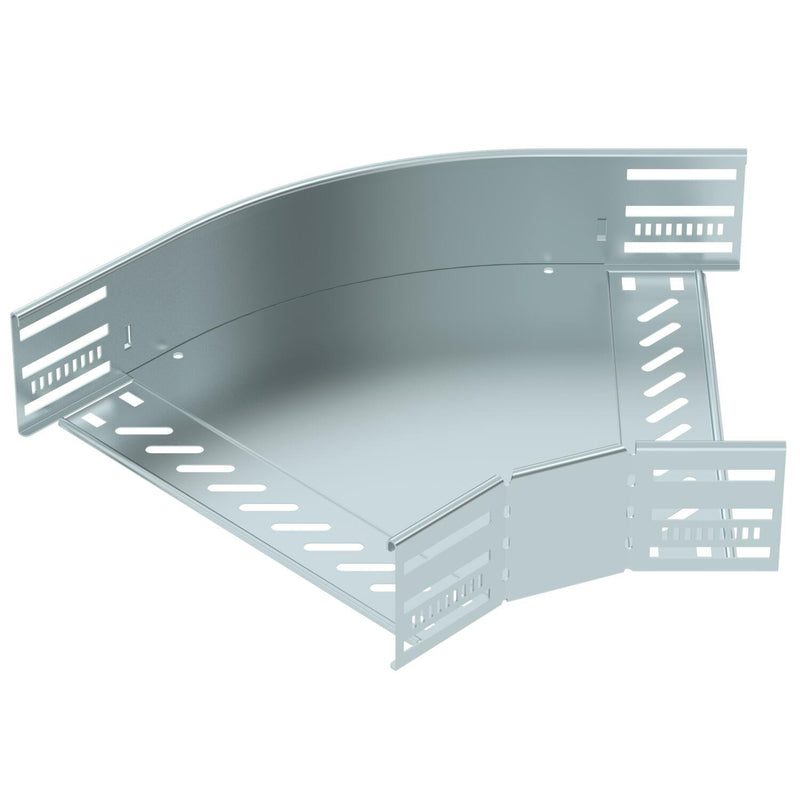 OBO Bettermann - Bogen für Kabelrinne Bogen 45 Grad RB 45 830 FS 85x300 bandverzinkt