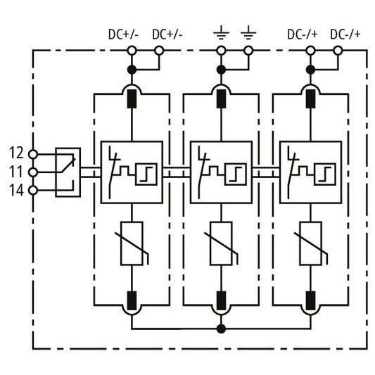 DEHN - Photovoltaik-DC-Stringbox Generatoranschlusskasten DCU2YPV11001M1SMC4FM für PV-Anlagen