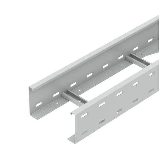 OBO Bettermann - Kabelleiter Weitspannkabelleiter WKLG 1120 FSKLGR gelochter Seitenholm − 6 Meter