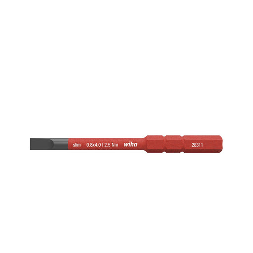 Wiha - Bit Schlitz Schraubendreher 2831-10 4,0x75 SoftFinish electric