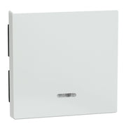 Merten - Abdeckung/Bedienelement für Installationsschalterprogramme Wippe Kontr.Fenster aws/gl 436025 f.Schal.Tast.Einsatz