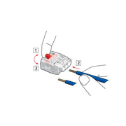 HellermannTyton - Steckklemme HelaCon Releasable HCR-2-PC-CL (100) Verbindungsklemme − 100 Stück