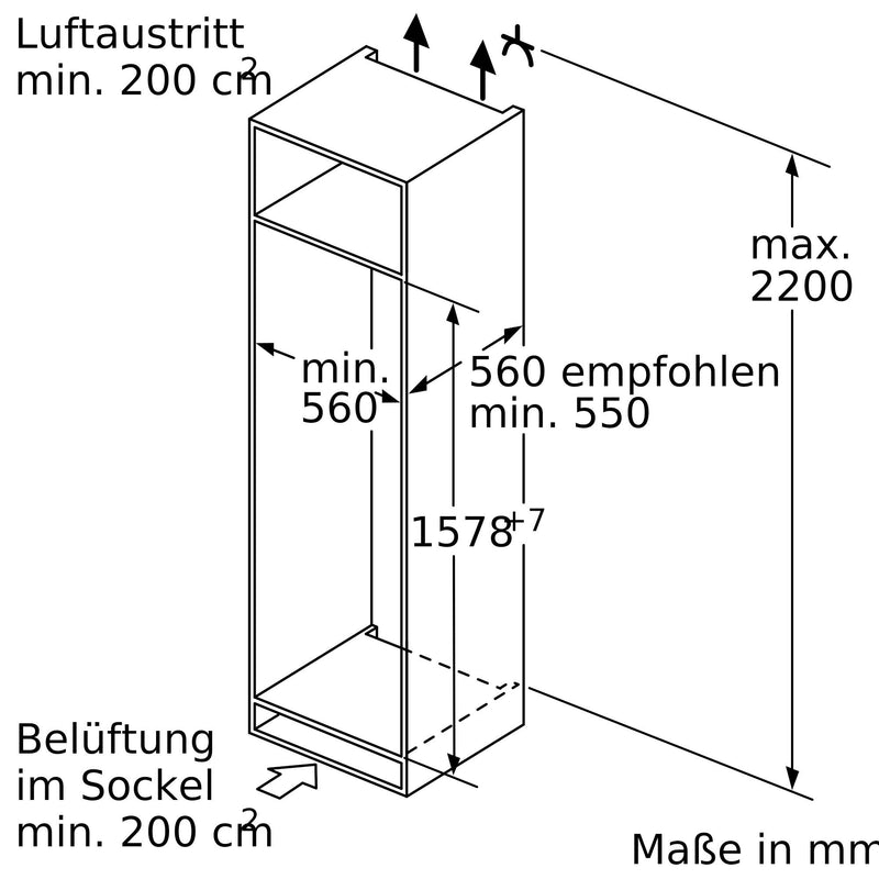 Bosch - Kühl-/Gefrierkombination EB-Kühl/Gefrierkombi KIS77ADD0 Serie6