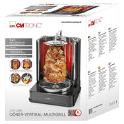 CLATRONIC - Grillgerät Döner-Vertikalmultigrill CTC DVG 3686 sw − 2 Stück