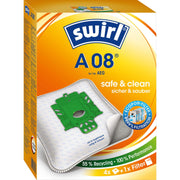 Swirl - Zubehör/Ersatzteile für Bodenpflege Staubbeutel A 08(A09) EcoPor VE4 für AEG