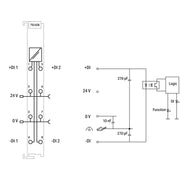 WAGO - Feldbus, Dez. Peripherie - Funktions-/Technologie-Modul 2 Vor-/Rückwärtszähler 753-638 16Bit,500 Hz,lgr