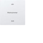Eltako - Abdeckung/Bedienelement für Installationsschalterprogramme Wippe lasergraviert W-F2T55E-wg#30055967 reinweiß glänzend