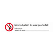 Cimco Werkzeuge - Warn-/Hinweisschild WA NS! EWG! 182740 Gr. 170x95x1