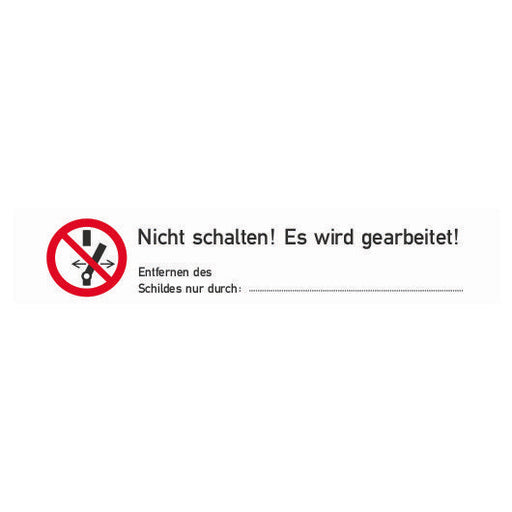 Cimco Werkzeuge - Warn-/Hinweisschild WA NS! EWG! 182740 Gr. 170x95x1