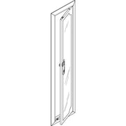 ABN - Tür/Bedientableau (Schaltschrank) Blendrahmen mit Sichttüre GBRU17TS f.Flachvert.,1x7reih